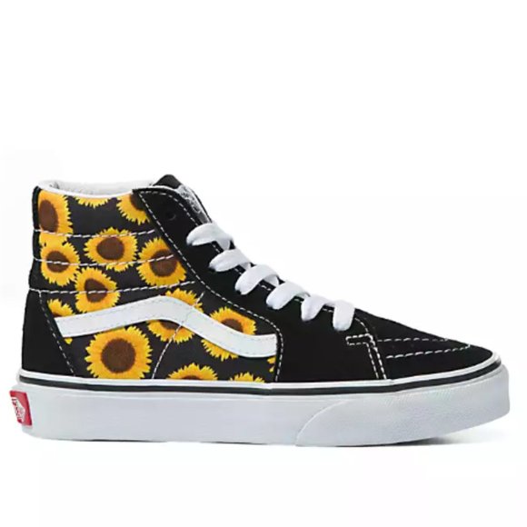 Vans Sk8-Hi Sunflower Black/Yellow Shoes NWT - Picture 2 of 4